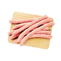 Votre boucher propose, Produit élaboré : Saucisse fine (porc veau boeuf)   Format Familial