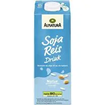 Alnatura, Boisson au soja et au riz non sucrée BIO