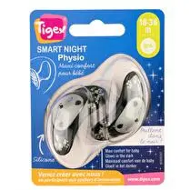 Tigex, Sucettes silicone x2 smart night - 18/36 mois