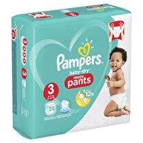 PAMPERS Culottes T3 paquet