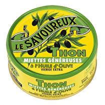 Le savoureux, Mièttes généreuses de thon à l'huile d'olive