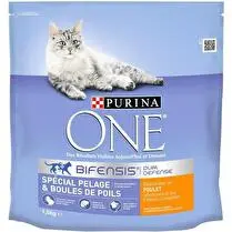 Purina, Croquettes spécial pelage et boule de poils riche en poulet