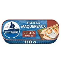 Petit navire, Filets de maquereaux grillés nature sans arômes ajoutés