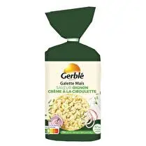 Gerblé, Galette maïs saveur oignon crème à la  ciboulette