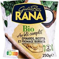 Giovanni Rana, Ravioli ricotta épinards burrata Bio