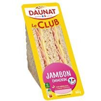 DAUNAT Club classique pain complet jambon emmental 160g