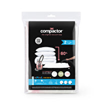 COMPACTOR, Lot de 2 housses de rangement taille M (55x90cm) et L (80x100cm)