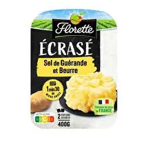 Florette, Ecrasé de pomme de terre au beurre & sel de guerande barquette 2x200g