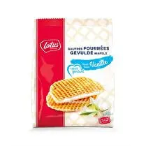 Lotus, Gaufres fourrées Saveur vanille 5 x 2