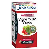 Juvamine, Vigne rouge cassis jambes légères