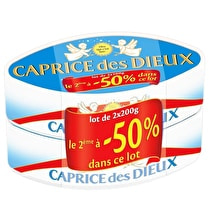 Caprice des dieux, Fromage à pâte molle - lot de 2 dont le 2ème à - 50%