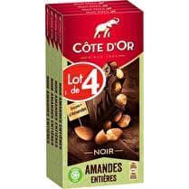 CÔTE D'OR Chocolat noir amandes