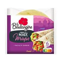 La boulangère, Pains wraps x 6