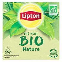 Lipton, Thé vert bio nature x 20