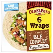 Old el paso, Wraps au blé complet x 6