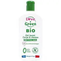 Love & Green, Gel lavant corps et cheveux bio 0 %