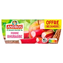 Andros, Compote pomme rhubarbe