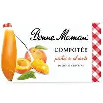 Bonne maman, Compotée pêches abricots à la verveine
