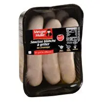 Metzger Muller, Saucisse blanche fromage x 6
