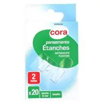 Cora, Pansements étanches transparent 2 tailles