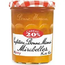 Bonne maman, Confiture de mirabelle - 370g + 20% offert