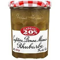 Bonne maman, Confiture de rhubarbe - 370 g + 20% offert