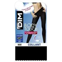 Dim, Collant Body Touch ultra Opaque, Noir, T3/4