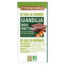 Ethiquable, Chocolat noir gianduja BIO