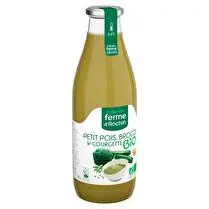 Ferme d'Anchin, Potage petit pois brocoli courgette bio