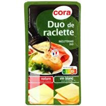 CORA Raclette duo naure / vin blanc