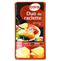 CORA Raclette duo naure / fumée