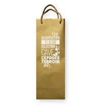 Supermarchés Match, Sac cadeau bouteille de vin kraft