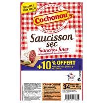 COCHONOU Saucisson sec tranché  - 93 g + 10% offert