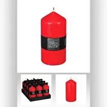 Le comptoir de la bougie, Bougies cylindrique rouge