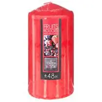 Le comptoir de la bougie, Bougie cylindrique ruits rouges