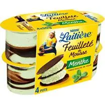 La laitière, Feuilleté de mousse à la  menthe