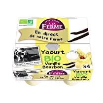 INVITATION À LA FERME Yaourt bio à la vanille