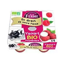 Invitation à la ferme, Yaourt bio à la framboise