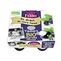 Invitation à la ferme, Yaourt bio à la myrtille sauvage