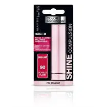 Gemey maybelline, RAL Shine compulsion 90 Scarlet flame