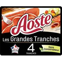 Aoste, Jambon cru sans conservateur 4 grandes tranches