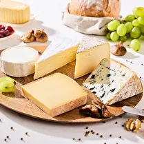 Fabriqué dans nos ateliers, Plateau fromage classique à la part