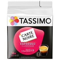TASSIMO Dosettes Espresso Classique x 16 118g Tassimo