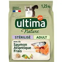 Ultima, Croquettes pour chat adulte et stérilisé avec du saumon frais