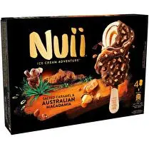 Nuii, Bâtonnets glacés caramel beurre salé & macadamia