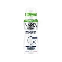 Narta, Déodorant homme compressé magnesium protect invisible