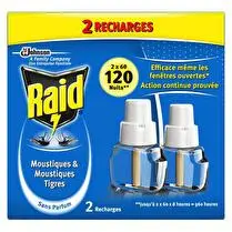 Raid, Liquide recharge électrique 120 nuits