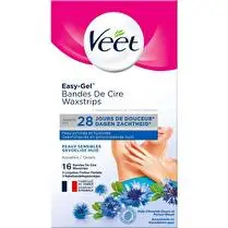 Veet, Bandes de cire aisselles peaux sensibles
