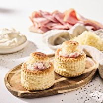 Fabriqué dans nos ateliers, Bouchées à la reine jambon x 2