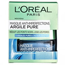 L'Oréal, Masque anti imperfections bleu argile pure pot